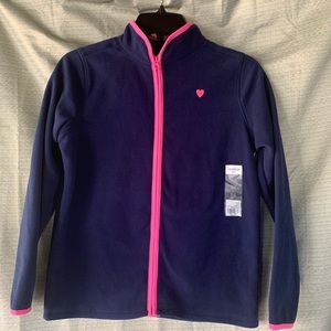 🌼NWT Oshkosh b’gosh Fleece Zip Jacket Size 14